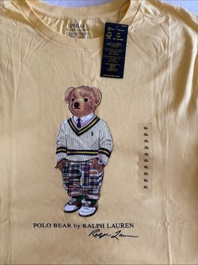 Polo by Ralph Lauren Yellow Polo Bear Graphic Tee